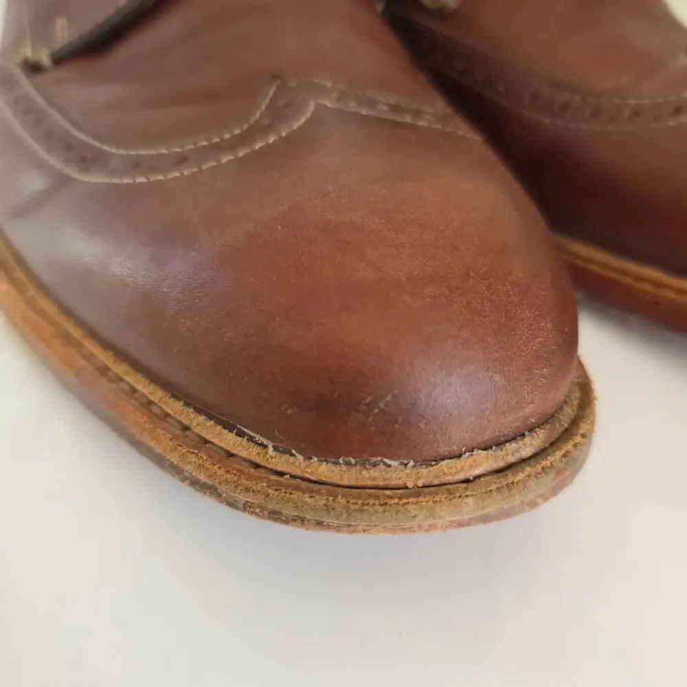 Johnston & Murphy Shoes Men's 11M Brown Leather Wingtip Oxfords Dress Career